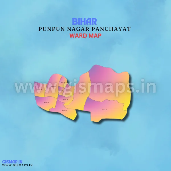 Punpun Nagar Panchayat Ward Map